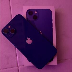 Apple Smartphone in Deep Blue